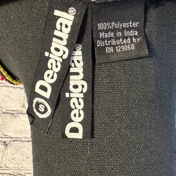 Desigual Sheer Purple Cinch Waist Size S - Picture 3 of 4